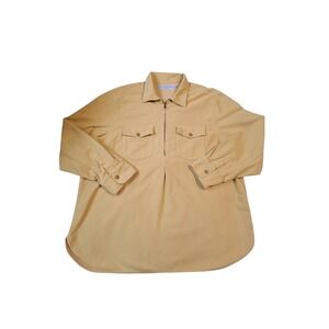 The J. Peterman Company British Isles Moleskin Pullover Shacket Mens size XXL